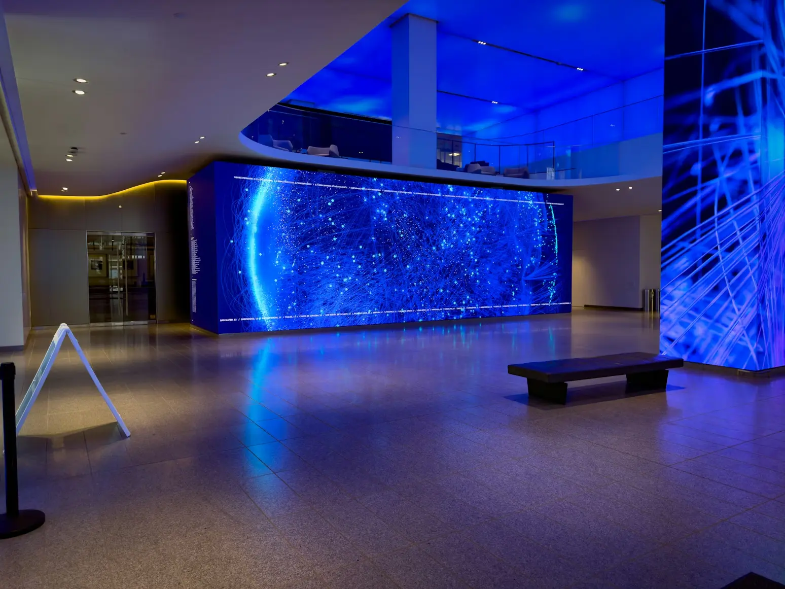 Pantalla LED en interior