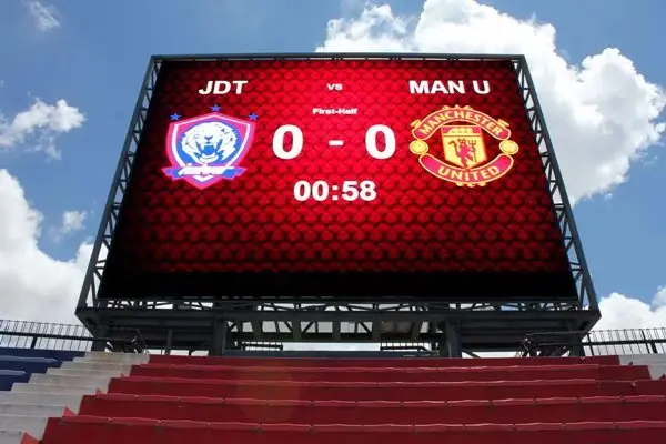 Pantalla LED en marcador